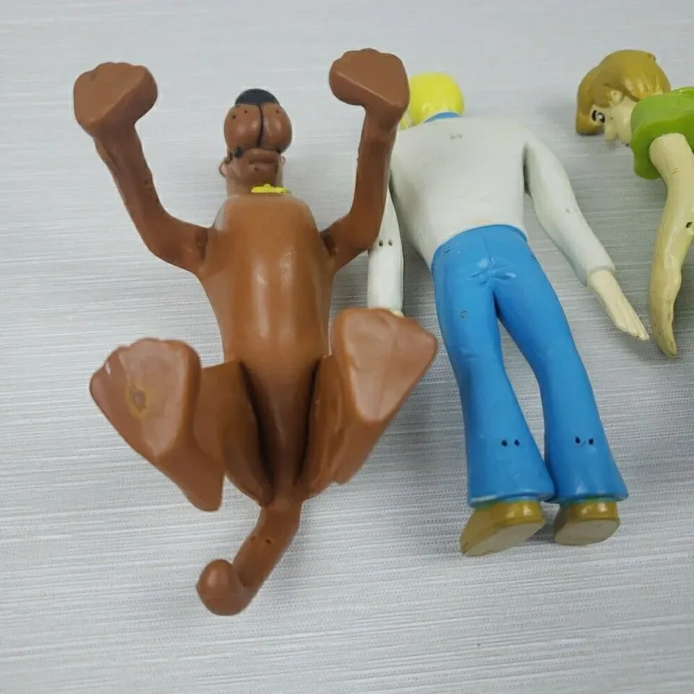 Scooby Doo Bendy Action Figures Shaggy Fred Ghost 1999 Hanna Barbara Vintage Toy